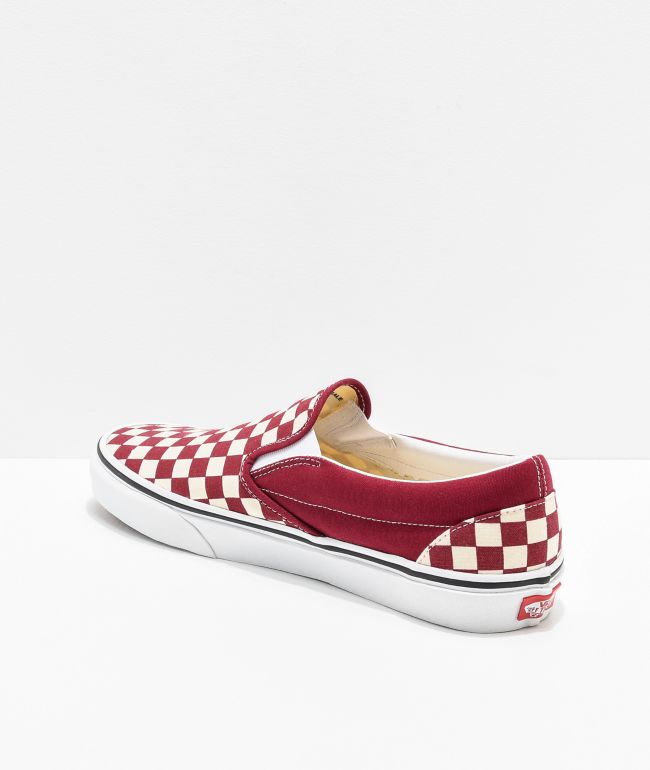 rumba red checkered vans